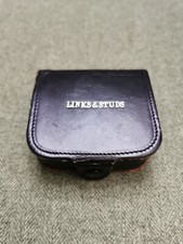 Studs and Links Black leather