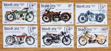 1985 Laos Used/cancelled Stamps 'Motorbikes' Item  No FX-397