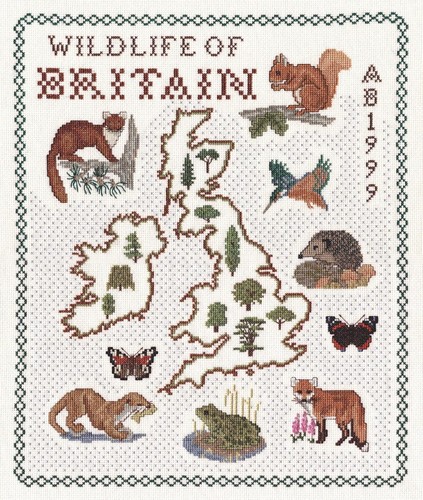 Counted cross stitch map - map, kits