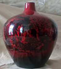 Royal Doulton Flambe Large Bulbous Woodcut Vase # 1616