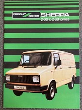 Freight Rover Sherpa Marketing