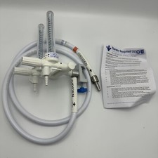 Therapy Equipment Twin O2 Diamond Range Oxygen Flowmeter With Hose (Dated 2011)