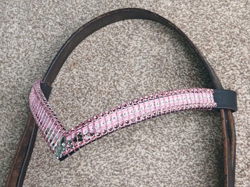 Shape bling browband pony - v,