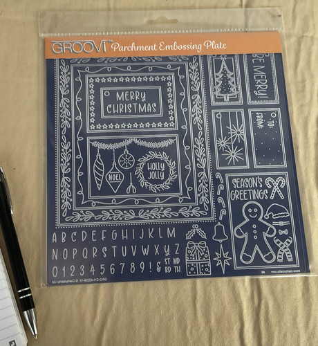 Groovi parchment embossing - parchment,