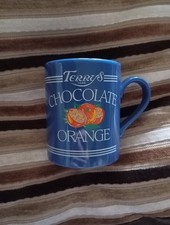 Vintage 1980s Terry's Chocolate Orange Coloroll Kilncraft Blue Collectable Mug