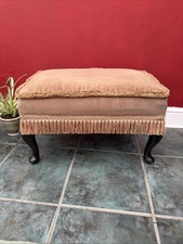 Vintage FootStool Brown/gold