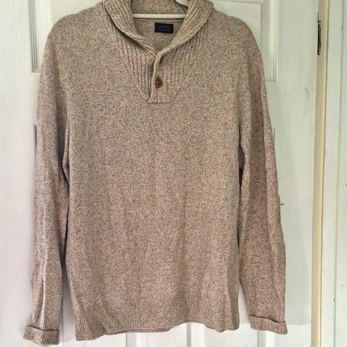 Men crew beige - men, knit