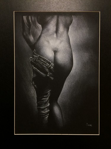 Original art drawing - drawing, noir