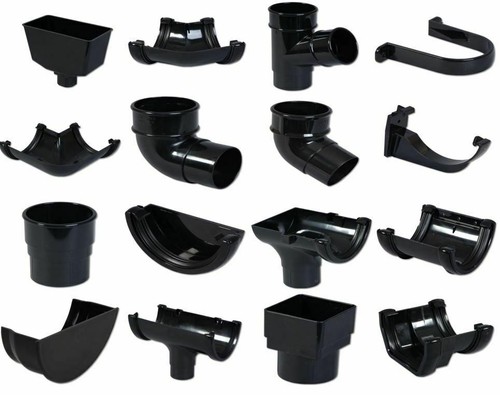 Black half 112mm round - half, plastic