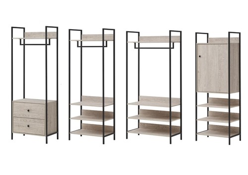 Industrial open wardrobe - open,