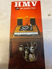 HMV NOVEMBER 1970  TV/RADIO/STEREOGRAM/RECORD PLAYER CATALOGUE  VERY RARE
