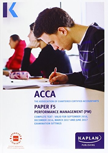 Acca performance management - acca, f5