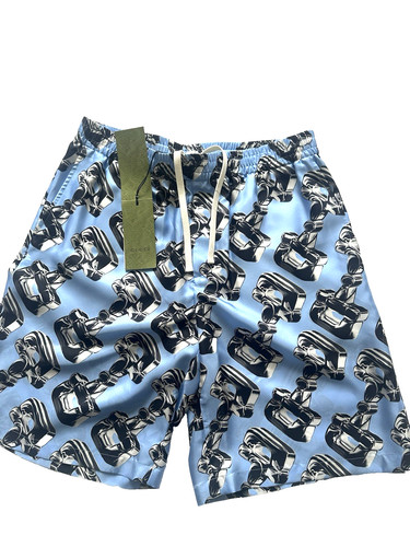 Gucci horsebit blue silk - blue,