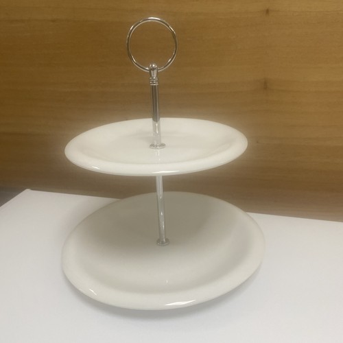 White ceramic cake stand - cake,