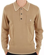 Gabicci Vintage Ned Archive Polo Nutmeg