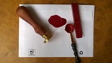 LETTER S ENVELOPE WAX SEAL