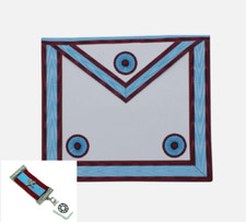 Masonic Mark Member Degree Master Mason Apron Lambskin + Jewel TOP CLASS