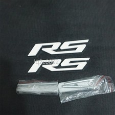 2x Silver Chrome RS White