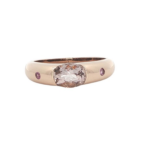 9ct rose gold morganite - 9ct,