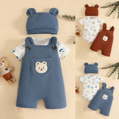 Newborn baby boys bear print - boys,