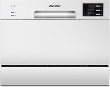 Comfee KWHTD602E-W Compact 6 Place Table Top Dishwasher in White 38207