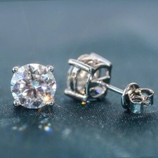 2ct Earrings White Gold