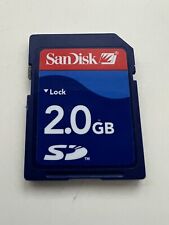 Genuine SanDisk 2.0GB SD Memory Card - IXUS 65,60,LUMIX FZ10,FZ20,FZ30,Nikon D5
