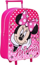 Girls Minnie Mouse Trolley Suitcase 42cm Kids Foldable Travel Luggage Bag
