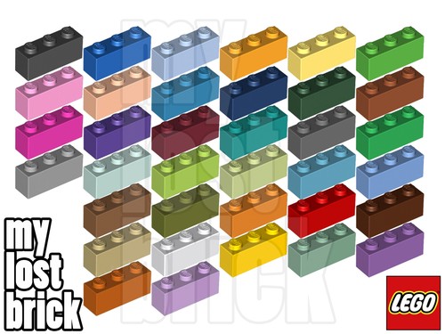 Lego part 3622 bricks 1x3 - part,