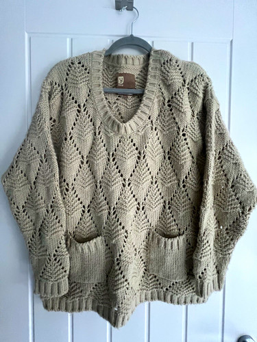 Yaya beige cable knit neck - yaya,