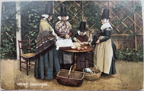 Welsh costumes postcard frith - costumes,