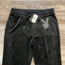 Playboy velour womens black - womens,