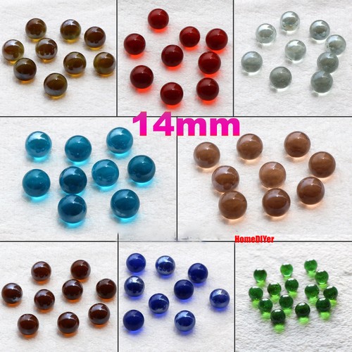 14mm colour glass marbles - colour,