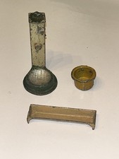 Vintage Metal Farmyard Equipment, 1 Pig Trough, 1 Basket And 1 Water Pump 1950’s