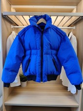 VINTAGE 80s LIBERTY BELL COBALT BLUE SKI JACKET LARGE THICK DOWN PADDED COAT