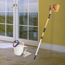 Drywall Taping Tools Flat Finish Box Set with 40''-64'' Extendable Handle 9.8"