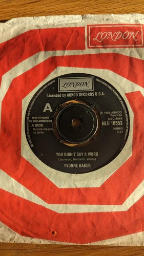 Yvonne baker you didn say - you, didn't