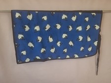 Snuggyhoods Thick Fleece Exercise Sheet, 46" (3'10") Blue/Sheep. (Ref:433G)