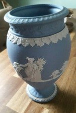 Jasperware Vase Roman Scene