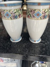 Wedgewood “Sarah” 61/5 Inch Vases Immaculate Condition No Damage