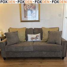 Brown seater fabric sofa - brown,