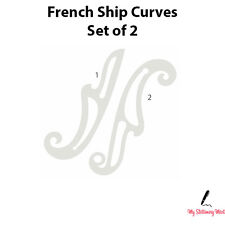 French Curve Ruler Set of 2 Rulers Technical Drawing Stencil Templates Curves