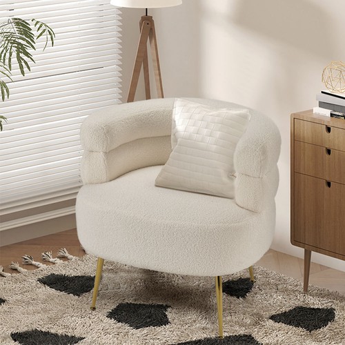 Accent armchair teddy fabric - accent,