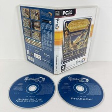 Pharaoh Gold PC Game + Queen of the Nile Cleopatra Expansion Pack CD-ROM 1999