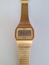 Seiko Vintage Rare Gold Digital LCD Watch F033 5060