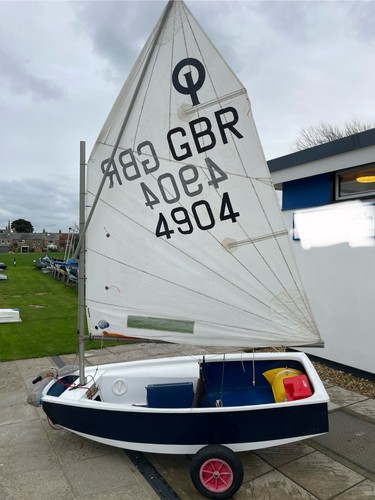 Optimist sailing dinghy with - optimist,