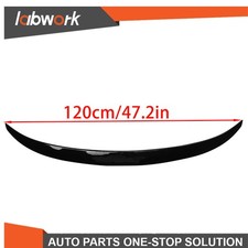 FOR BMW 4 SERIES F36 4D GRAN COUPE GLOSS BLACK REAR SPOILER LIP TRUNK BOOT 14-21