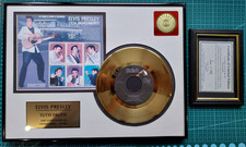 Elvis Presley Tutti Frutti 24kt Gold Plated Disc & Stamp Set #68 of 2500 Ltd Ed