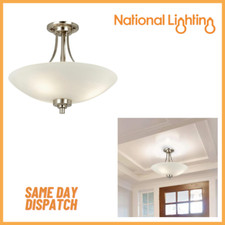 KADEN Satin Chrome Semi Flush