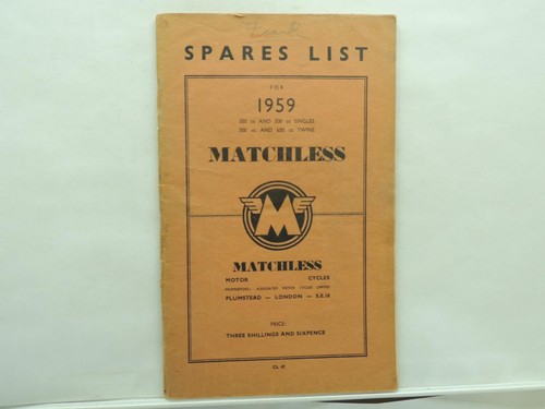 1959 matchless 350 500 - 1959,